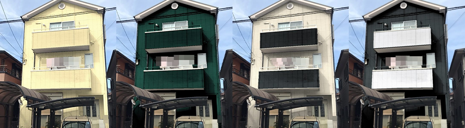 04 ドローンを使い建物の細部まで徹底的に診断カラーシミュレーションを使って具体的なイメージをご提案