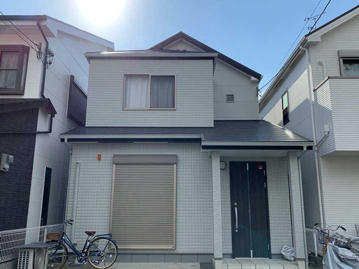 池田市　U様邸　外壁・屋根塗装工事　2023年1月完工