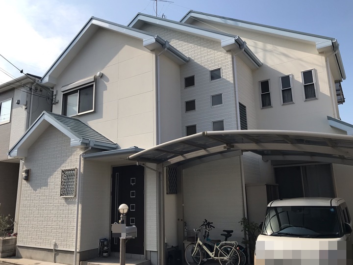 羽曳野市　F様邸　外壁・屋根塗装工事　2022年完工
