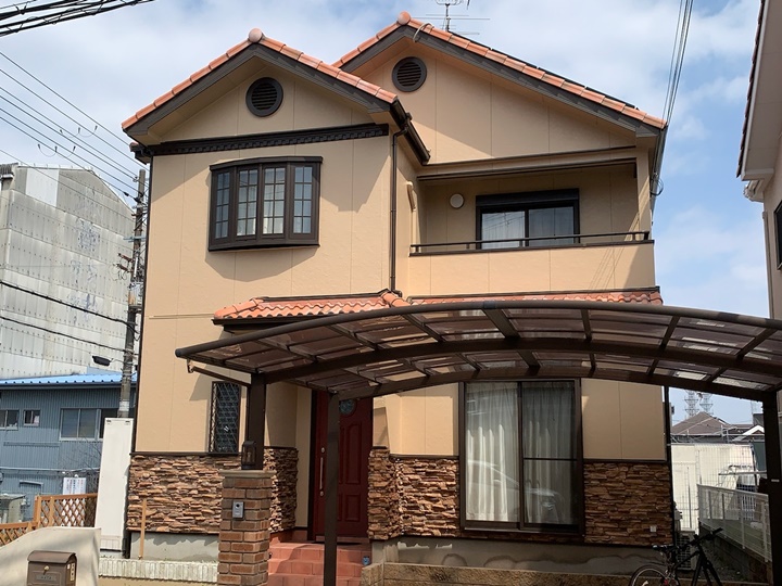 堺市西区　H様邸　外壁塗装工事 2022年3月完工