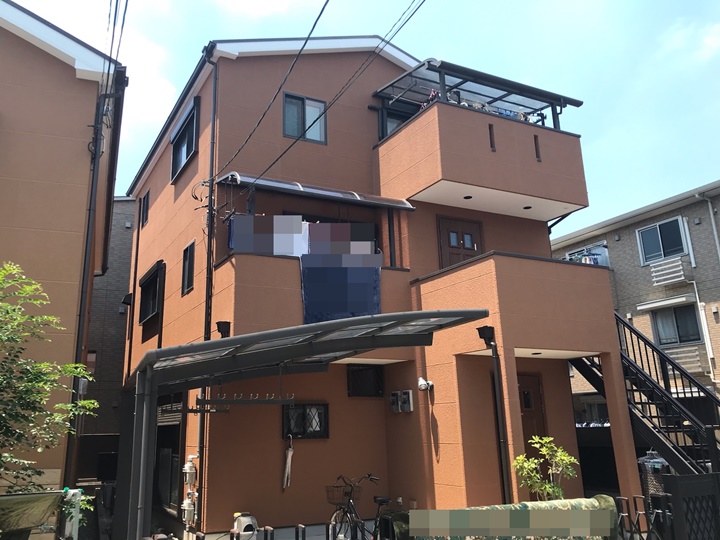 堺市北区　F様邸　外壁・屋根塗装工事　2022年7月完工　