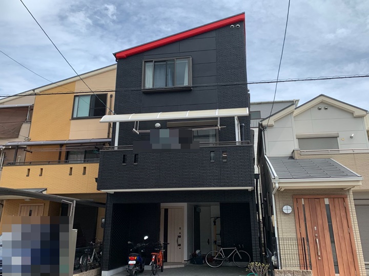 大阪市東成区　I様邸　外壁・屋根塗装工事　2022年9月完工
