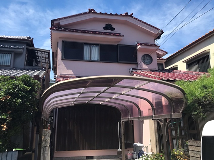 堺市東区　N様邸　外壁塗装工事　2022年9月完工