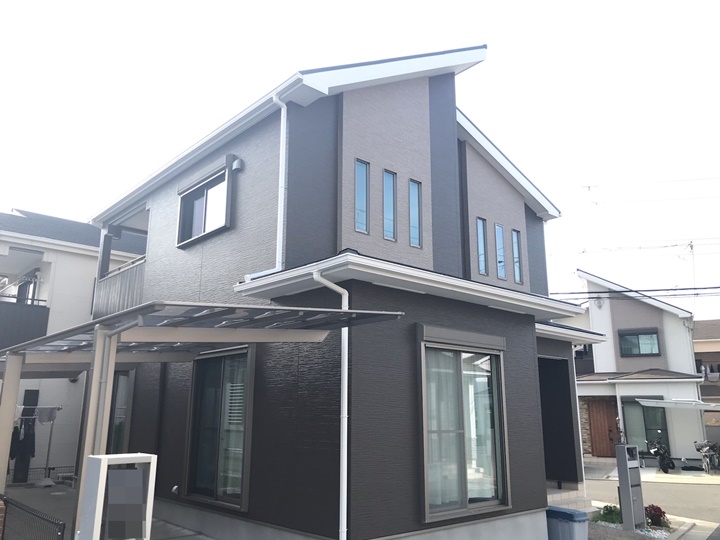 堺市西区　H様邸　外壁・屋根塗装工事　2023年5月完工　