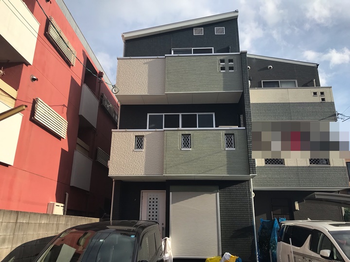 大阪市　住吉区　M様邸　外壁塗装工事　2022年　7月完工