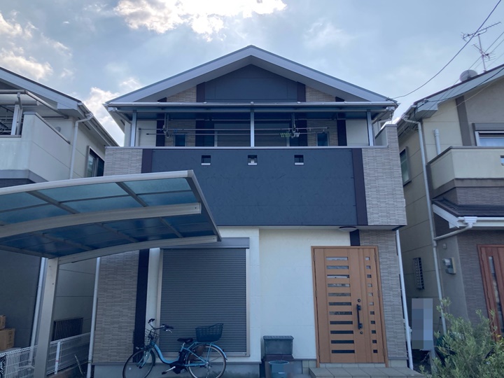 堺市西区　N様邸　外壁・屋根塗装工事　2022年11月完工　