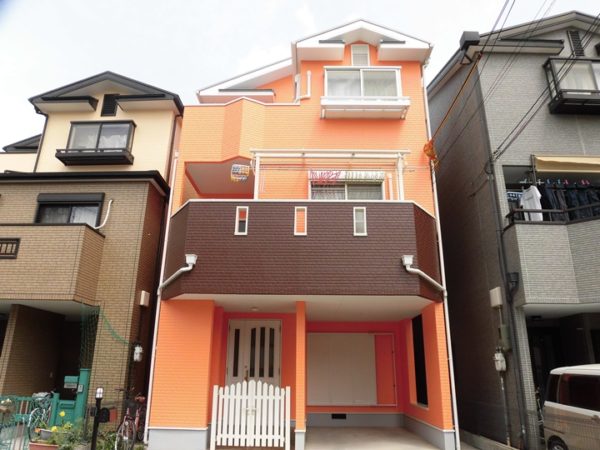 堺市北区　Ｈ様邸　外壁・屋根・基礎塗装工事