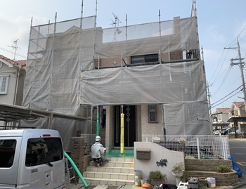 堺市西区　I様邸　外壁・屋根塗装塗り替え工事