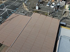 施工前の屋根です。<br />
