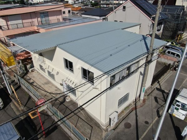 堺市中区　O様邸倉庫　外壁・屋根塗装工事