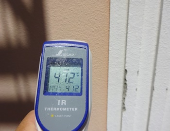 夏の外壁・屋根の温度調査