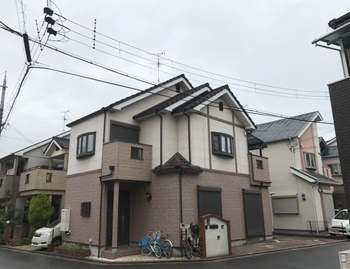 堺市中区　Ｏ様　外壁・屋根塗装工事