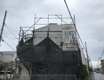 堺市東区　O様邸　近所で塗装をしていて気になっていたので　外壁塗装・屋根塗装