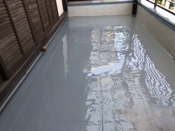 堺市西区　K様邸　基礎塗装・ベランダ防水工事