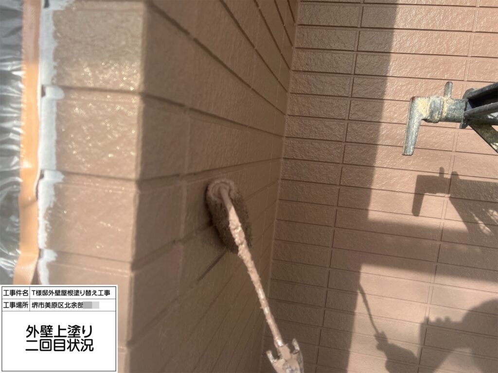 外壁（上塗り２回目）