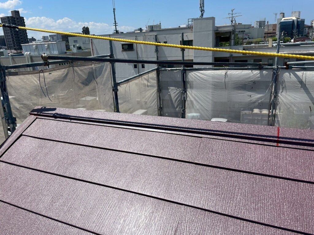 屋根（棟金板設置）