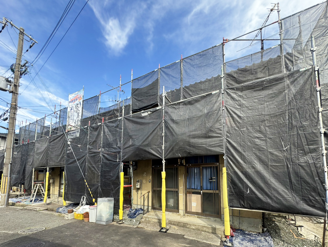奈良市　文化住宅　外壁・屋根塗装工事