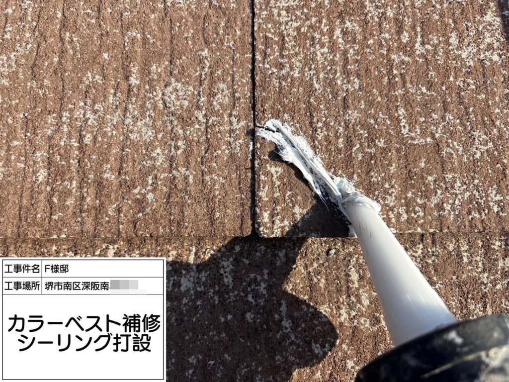 屋根（カラーペスト補修打設）