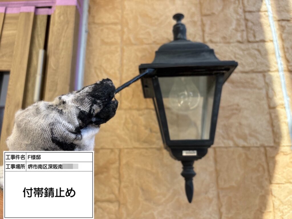 玄関灯(錆止め)