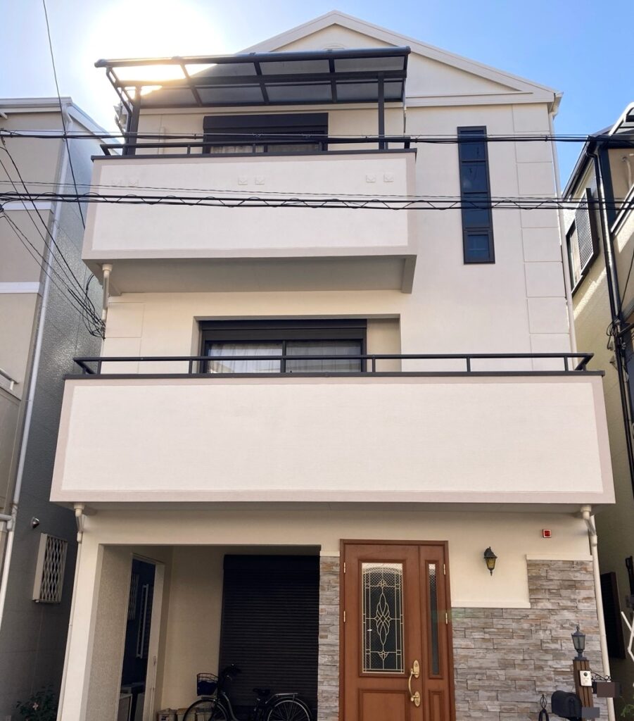 大阪市　西成区　T様邸　外壁・屋根塗装事例