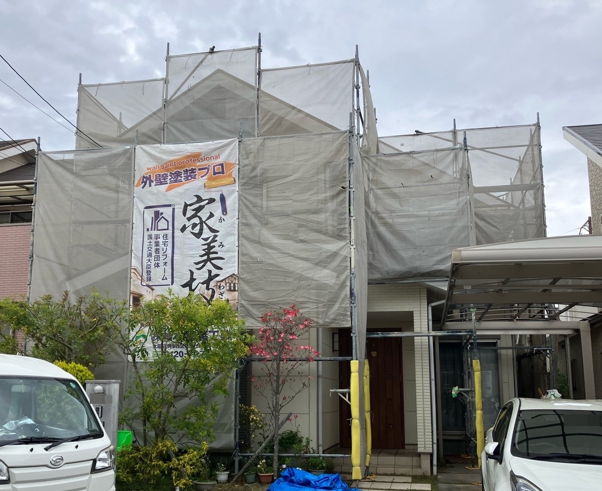 堺市南区畑　N様邸　外壁・屋根塗装工事