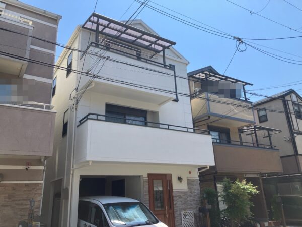 大阪市西成区南津守　T様邸 外壁塗装事例　