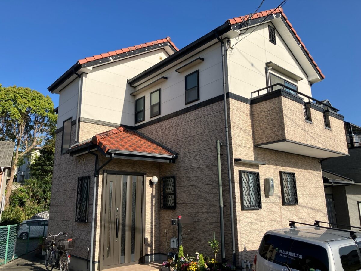 外壁の美しさがよみがえり、明るい印象のお住まいに