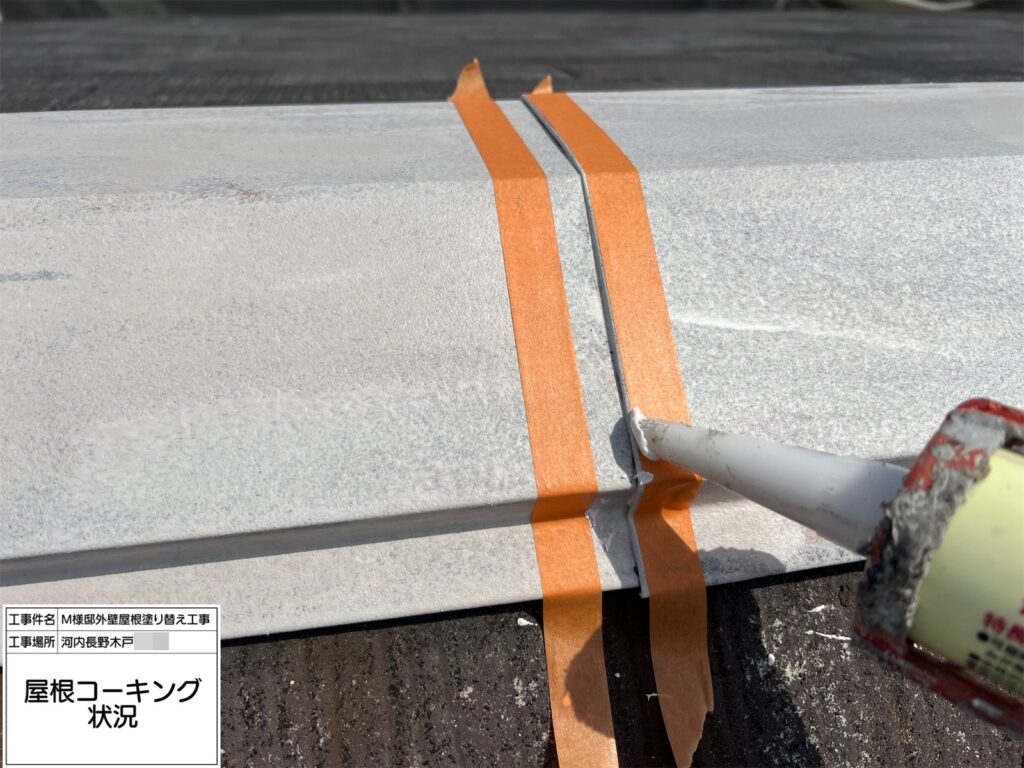 屋根鉄部（コーキング）