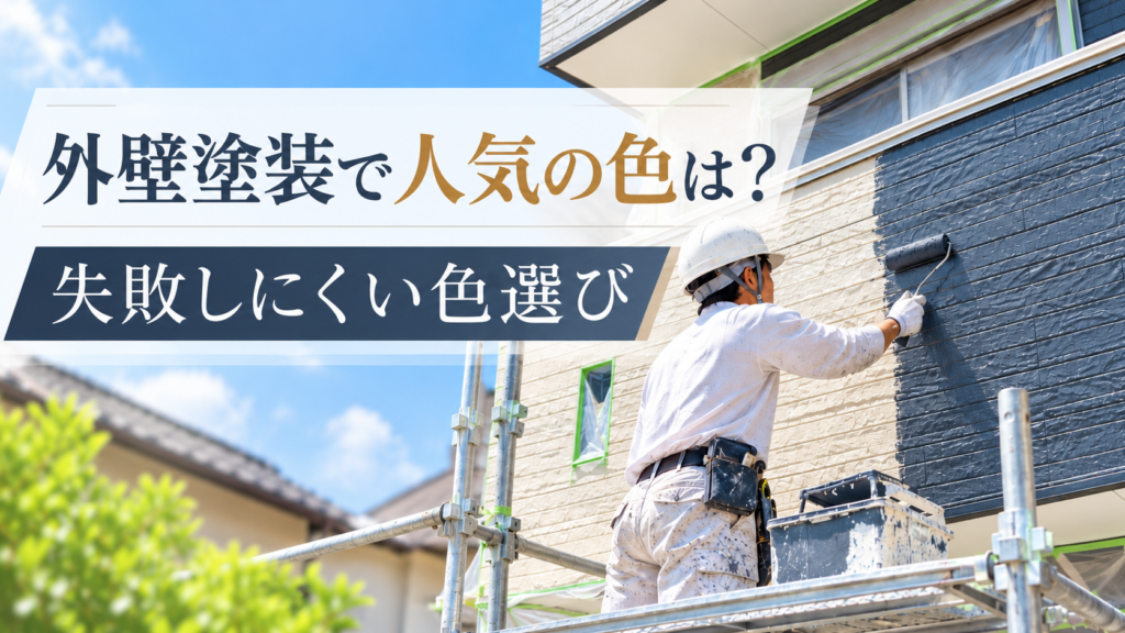外壁塗装で人気の色は？失敗しにくい色選び