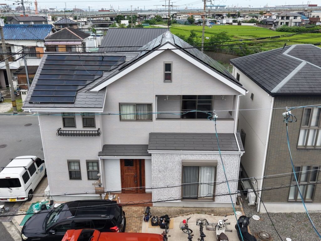堺市西区山田　Ｍ様邸 外壁・屋根塗装事例　