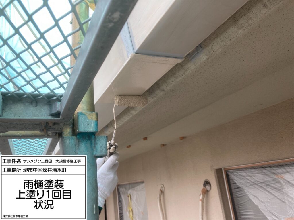 樋（上塗り1回目）